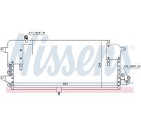Nissens Condenseur de climatisation 94174 – R 134a Cuivre/Aluminium pour VW Passat B3/B4