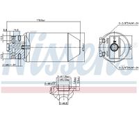 NISSENS 95048 Filtre déshydratant, climatisation pour SAAB