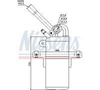 NISSENS 95213 Filtre déshydratant, climatisation pour FORD