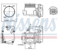 NISSENS 955041 Corps papillon pour AUDI,CUPRA,PORSCHE,SEAT,SKODA,VW