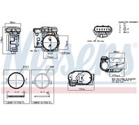 NISSENS 955153 Corps papillon pour MERCEDES-BENZ