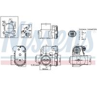 NISSENS 955191 Corps papillon pour NISSAN,OPEL,RENAULT,VAUXHALL