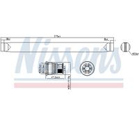 NISSENS 95571 Filtre déshydratant, climatisation pour FORD