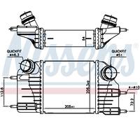 NISSENS 961117 Intercooler, échangeur pour NISSAN