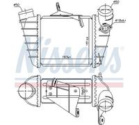 NISSENS 961200 Intercooler, échangeur pour SEAT,SKODA,VW