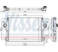 NISSENS 961262 Intercooler, échangeur pour SCANIA