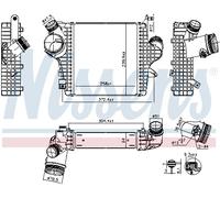 NISSENS 961304 Intercooler, échangeur pour AUDI,VW