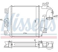NISSENS 961424 Intercooler, échangeur pour TOYOTA