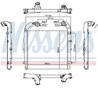NISSENS 961440 Intercooler, échangeur pour SCANIA