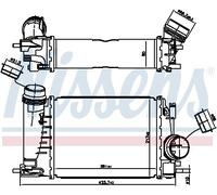 NISSENS 961521 Intercooler, échangeur pour RENAULT