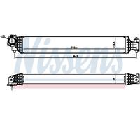 NISSENS 961527 Intercooler, échangeur pour HONDA