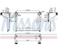 NISSENS 961568 Intercooler, échangeur pour MERCEDES-BENZ