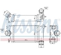 NISSENS 961583 Intercooler, échangeur pour NISSAN