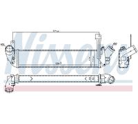 NISSENS 96198 Intercooler, échangeur pour RENAULT