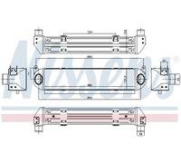 NISSENS 96243 Intercooler, échangeur pour LAND ROVER