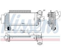NISSENS 96251 Intercooler, échangeur pour FORD