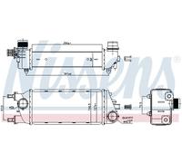 NISSENS 96267 Intercooler, échangeur pour CHRYSLER,LANCIA