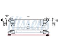 NISSENS 96272 Intercooler, échangeur pour FIAT