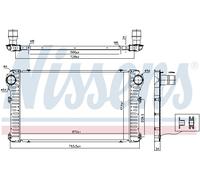 NISSENS 96347 Intercooler, échangeur pour TOYOTA