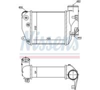 NISSENS 96417 Intercooler, échangeur pour AUDI