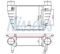 NISSENS 96426 Intercooler, échangeur pour AUDI,SEAT