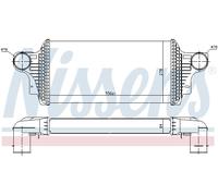 NISSENS 96438 Intercooler, échangeur pour MERCEDES-BENZ