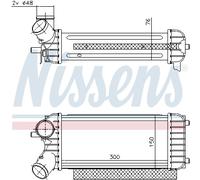 NISSENS 96491 Intercooler, échangeur pour FORD