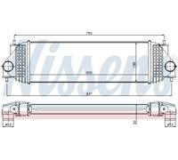 NISSENS 96525 Intercooler, échangeur pour SUZUKI
