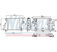 NISSENS 96527 Intercooler, échangeur pour NISSAN