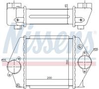 Radiateur d'air intercooler Aluminium 96570 NISSENS pour MAZDA 6 Hatchback