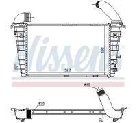 NISSENS 96586 Intercooler, échangeur pour OPEL,VAUXHALL