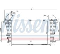 NISSENS 96590 Intercooler, échangeur pour OPEL,VAUXHALL
