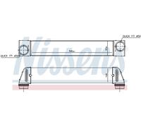 Radiateur d'air intercooler Aluminium 96607 NISSENS pour BMW 5 Touring 5