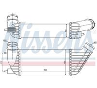 NISSENS 96609 Intercooler, échangeur pour CITROËN,FIAT,LANCIA,PEUGEOT,TOYOTA