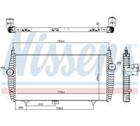 NISSENS 96617 Intercooler, échangeur pour CITROËN,PEUGEOT