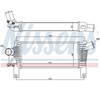 NISSENS 96622 Intercooler, échangeur pour NISSAN