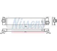 NISSENS 96624 Intercooler, échangeur pour FIAT
