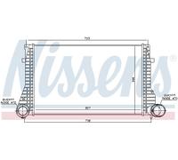 NISSENS 96633 Intercooler, échangeur pour SEAT,VW