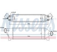 NISSENS 96642 Intercooler, échangeur pour FORD
