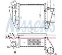 Radiateur d'air intercooler Aluminium 96678 NISSENS pour AUDI A4 B6 A4 B6 Avant