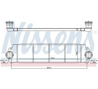 NISSENS 96683 Intercooler, échangeur pour VW