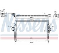 NISSENS 96692 Intercooler, échangeur pour FORD,SEAT,VW