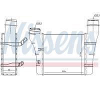 Nissens Intercooler 96707 – Aluminium – pour Audi A4 B6/A4 B7 et A6 C5