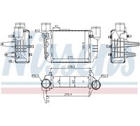 NISSENS 96709 Intercooler, échangeur pour AUDI,SEAT