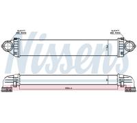 NISSENS 96716 Intercooler, échangeur pour MERCEDES-BENZ