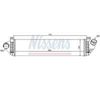 NISSENS 96721 Intercooler, échangeur pour VOLVO