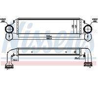 NISSENS 96723 Intercooler, échangeur pour BMW