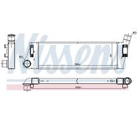 NISSENS 96728 Intercooler, échangeur pour RENAULT