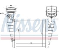 NISSENS 96731 Intercooler, échangeur pour SKODA,VW