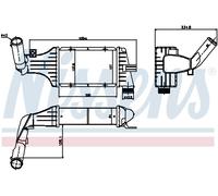 NISSENS 96788 Intercooler, échangeur pour OPEL,VAUXHALL